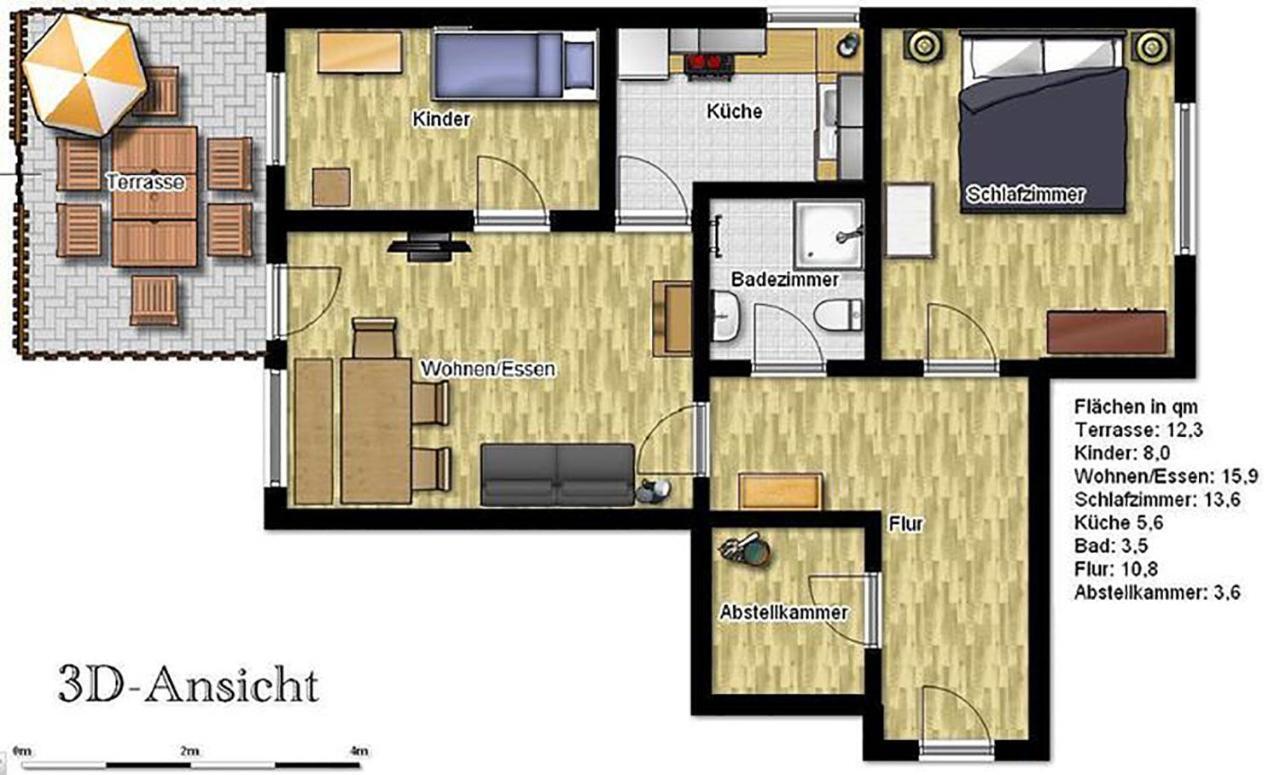 Ferienwohnung Bunte Kuh Wangerooge Esterno foto